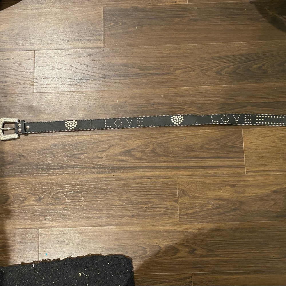 Rhinestone ‘LOVE’ Western Style Belt